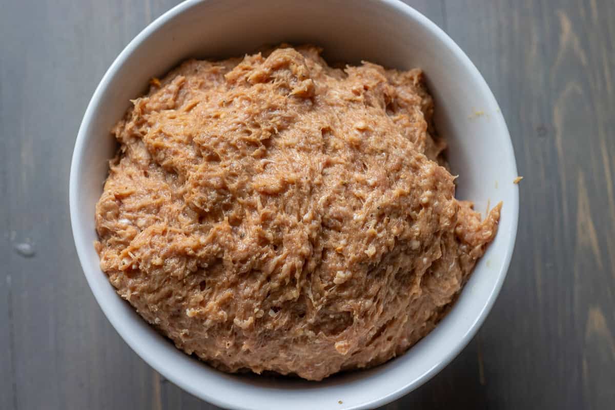 Turkish doner kebab mixture