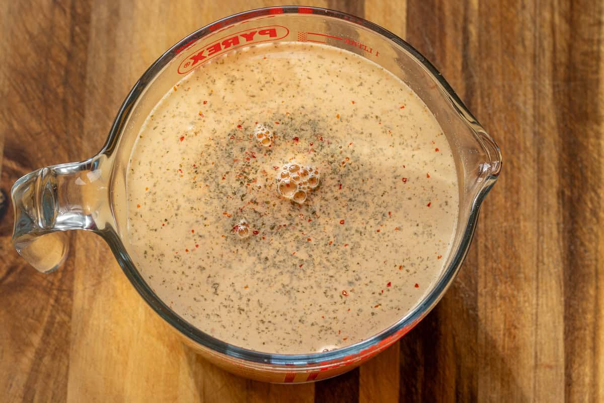 tarhana powder mixed with water