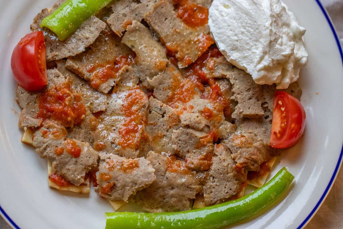 Iskender Kebab is ready to serve