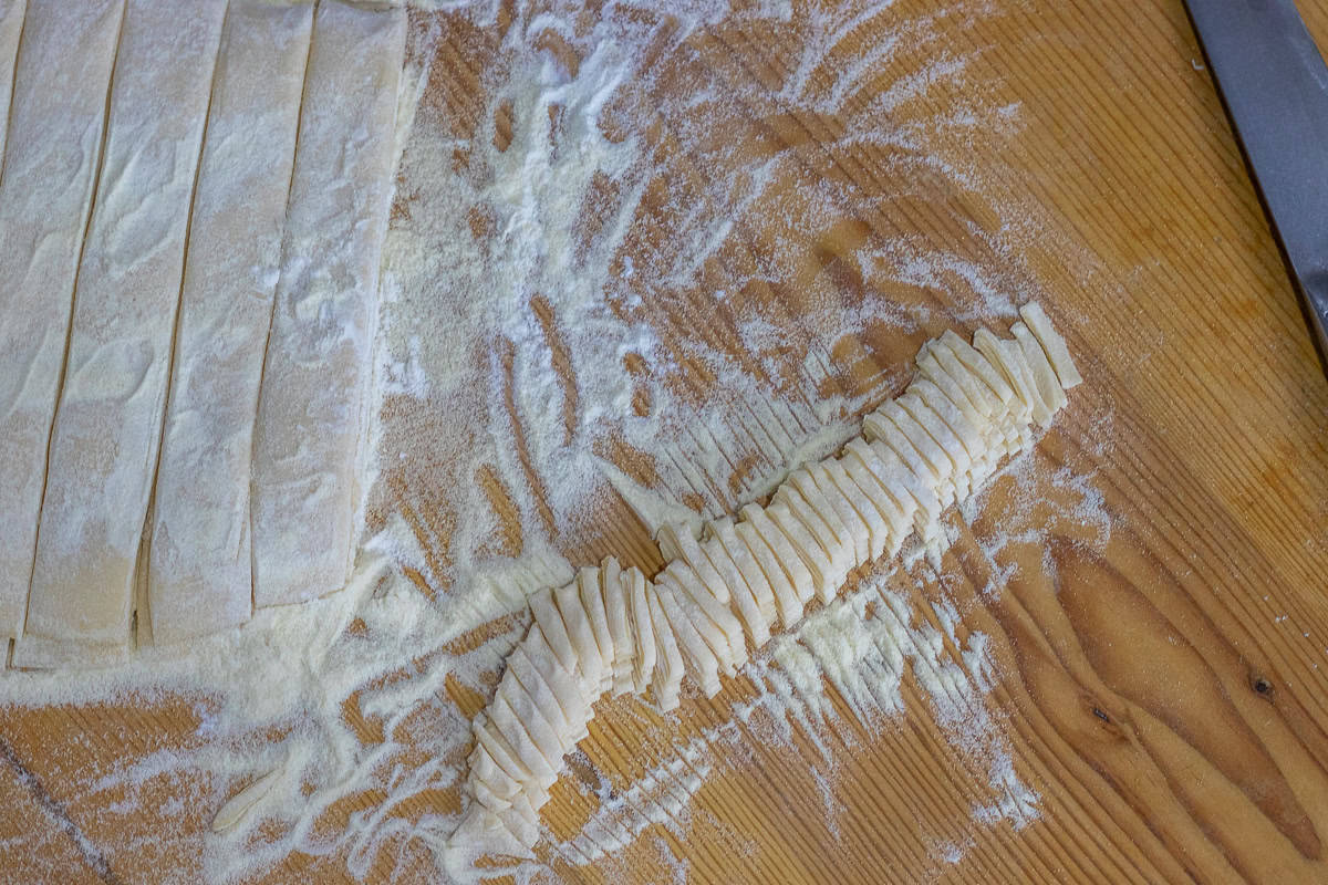 thin strips cut into matchsticks