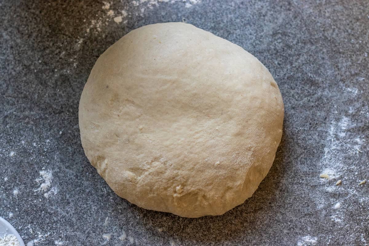 the dough is formed into a ball