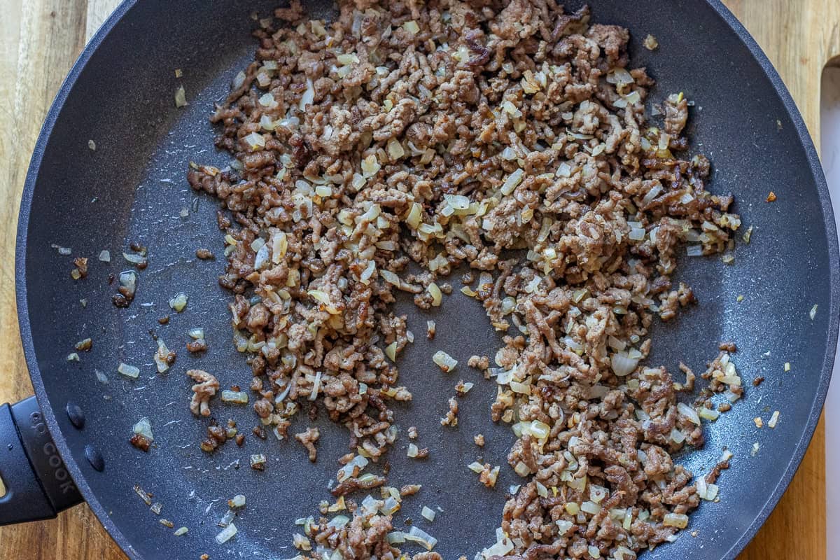 sautéed beef and onions