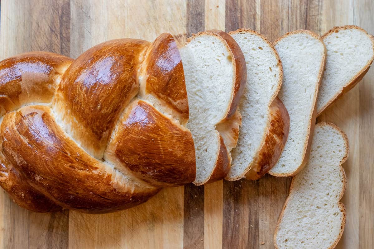 half sliced butterzopf - Swiss breaded bread