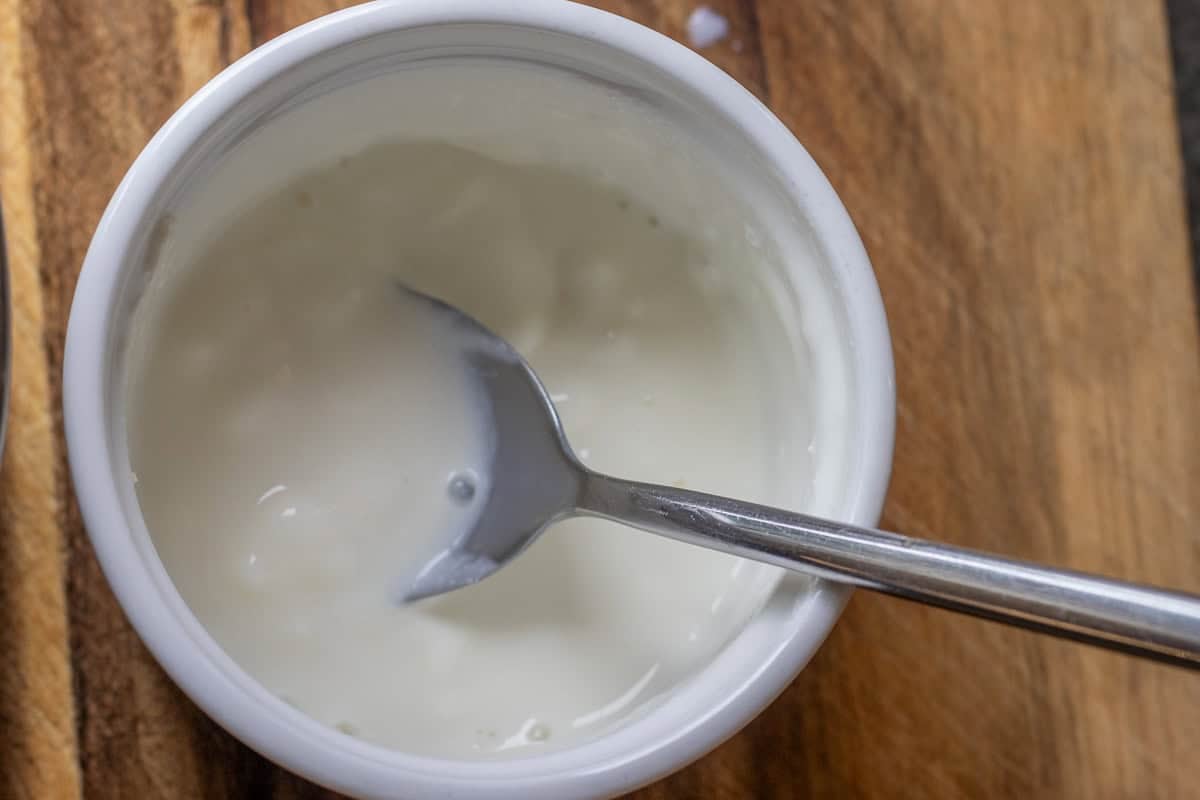 mix your starter with warm milk